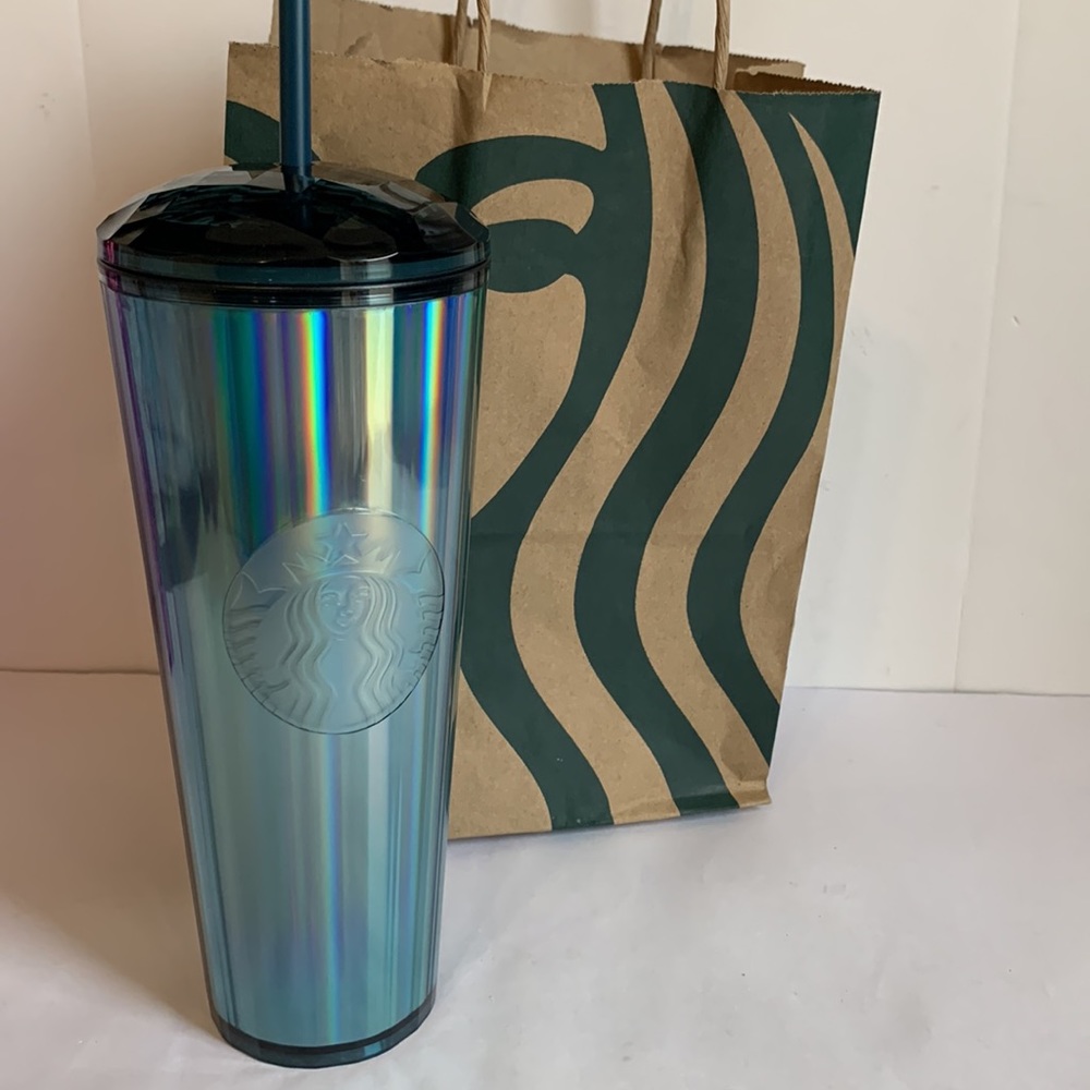Starbucks Limited Ed 2022 Holiday Release Tumbler Dome Kaleidoscope‎ Ocean Blue